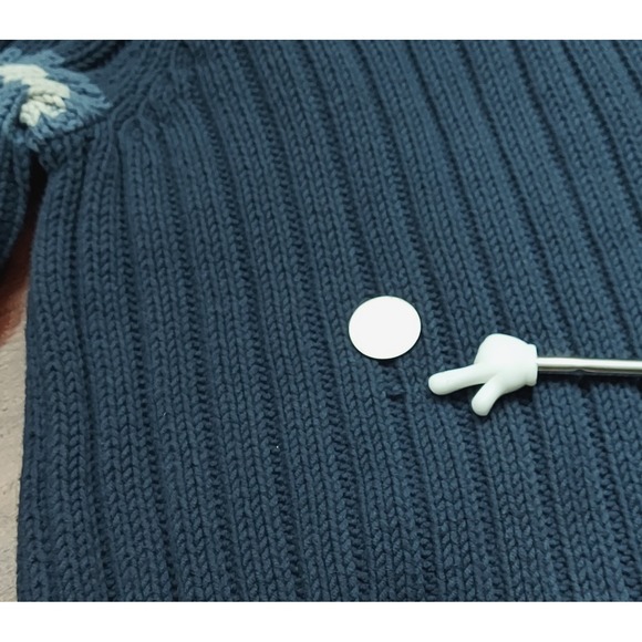 Old Navy Y2K Sweater Ribbed Varsity Striped Mens XXL Preppy Grandpacore Casual - Picture 7 of 14